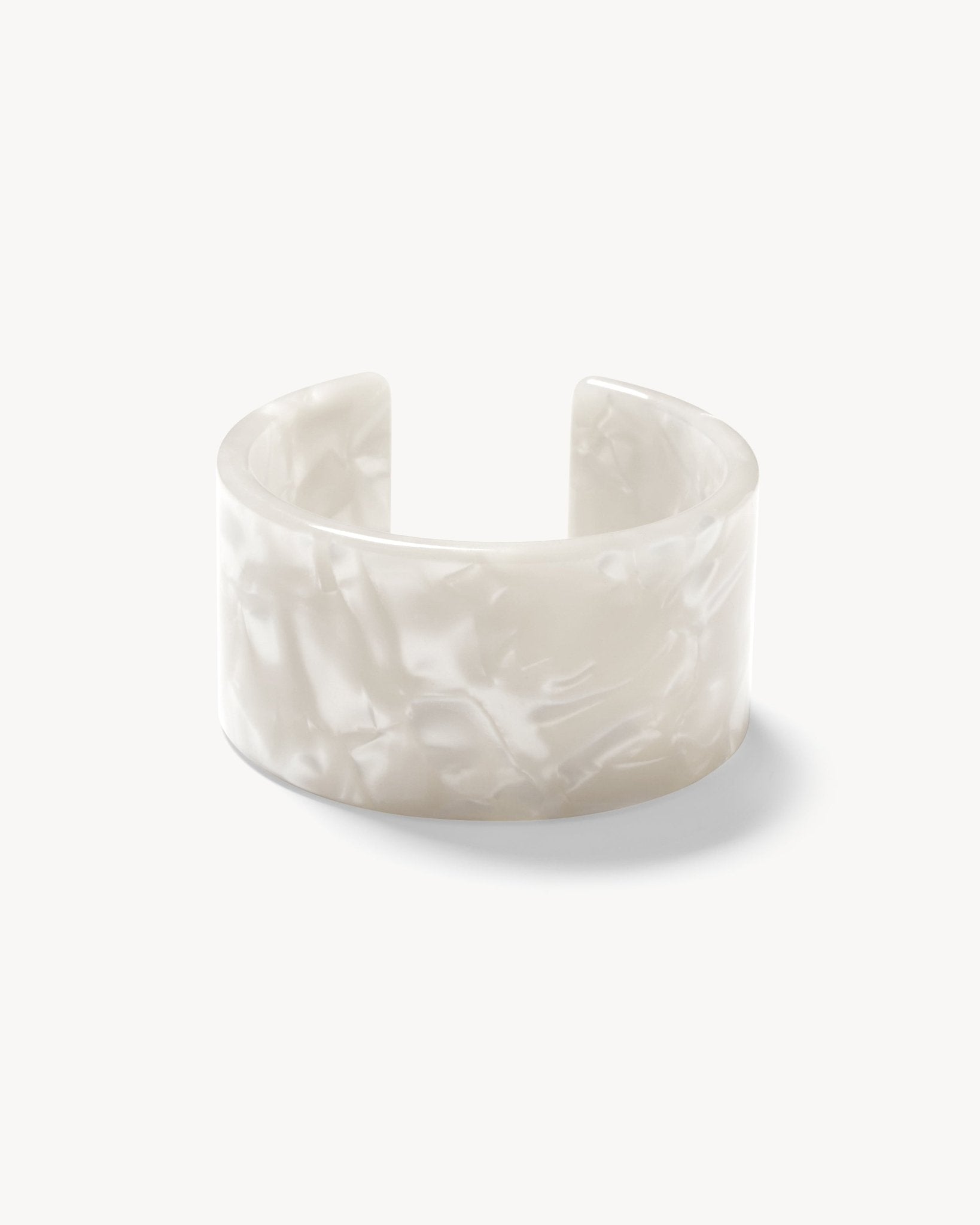 Jumbo Cuff in White Shell - MACHETE