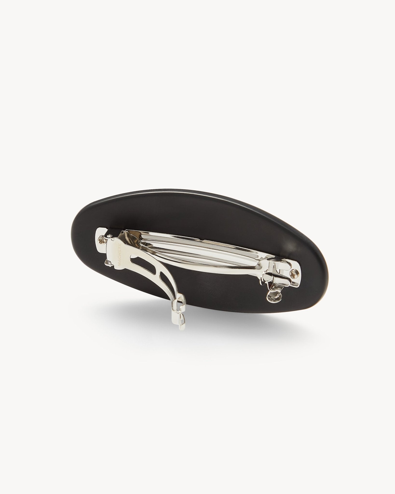 Jumbo Oval Barrette in Black Matte - MACHETE