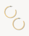 Large Hoops in Citrine