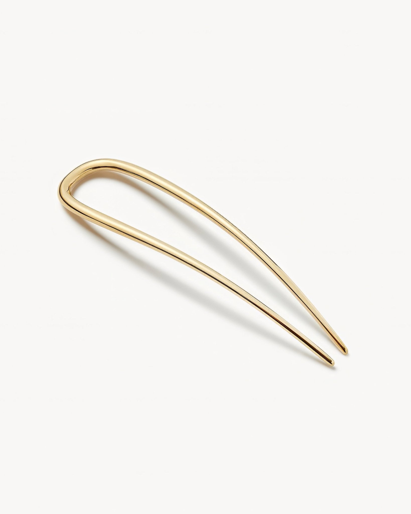 Midi Oval French Hair Pin in Gold - MACHETE