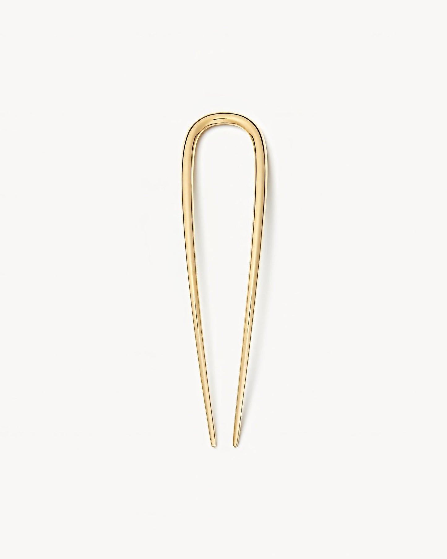 Midi Oval French Hair Pin in Gold - MACHETE