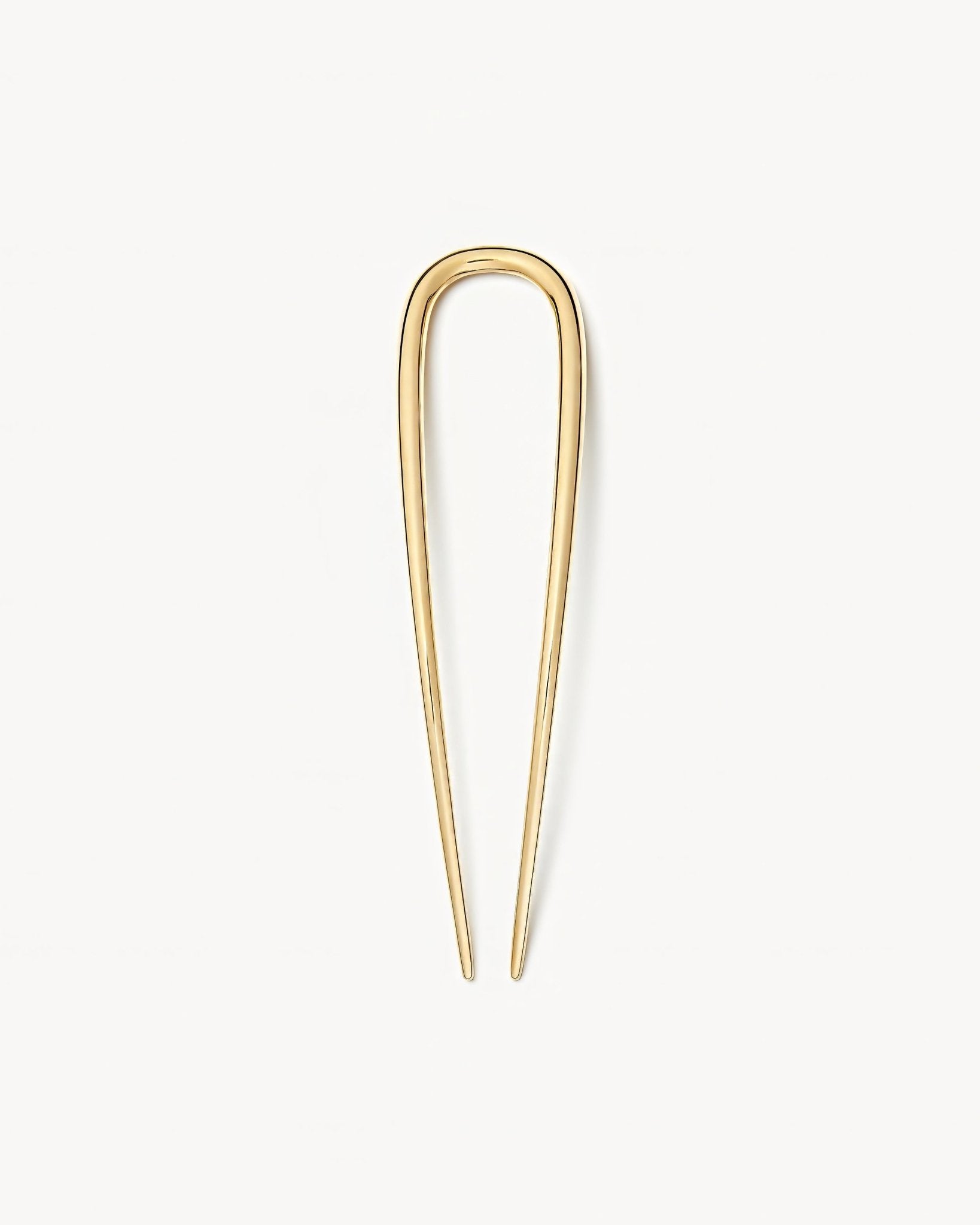 Midi Oval French Hair Pin in Gold - MACHETE