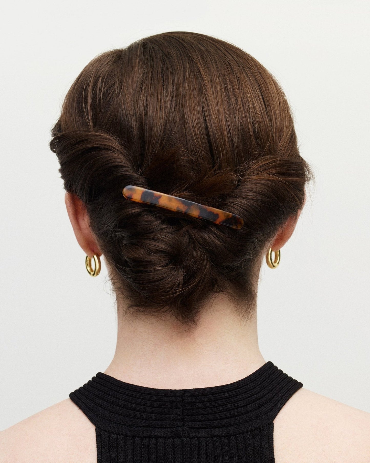 Midi Paris Barrette in Black - MACHETE