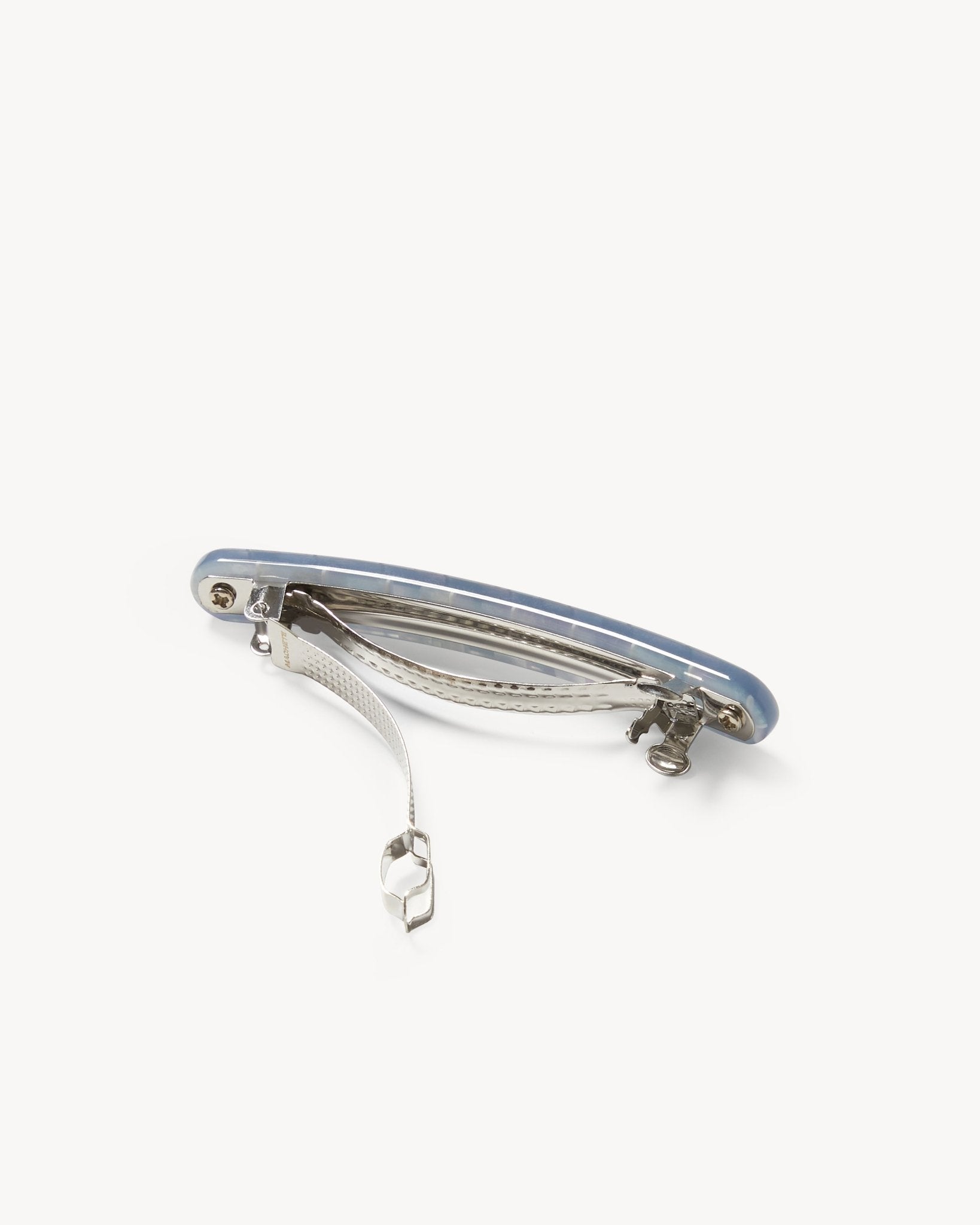 Midi Paris Barrette in Marine Shell Checker - MACHETE