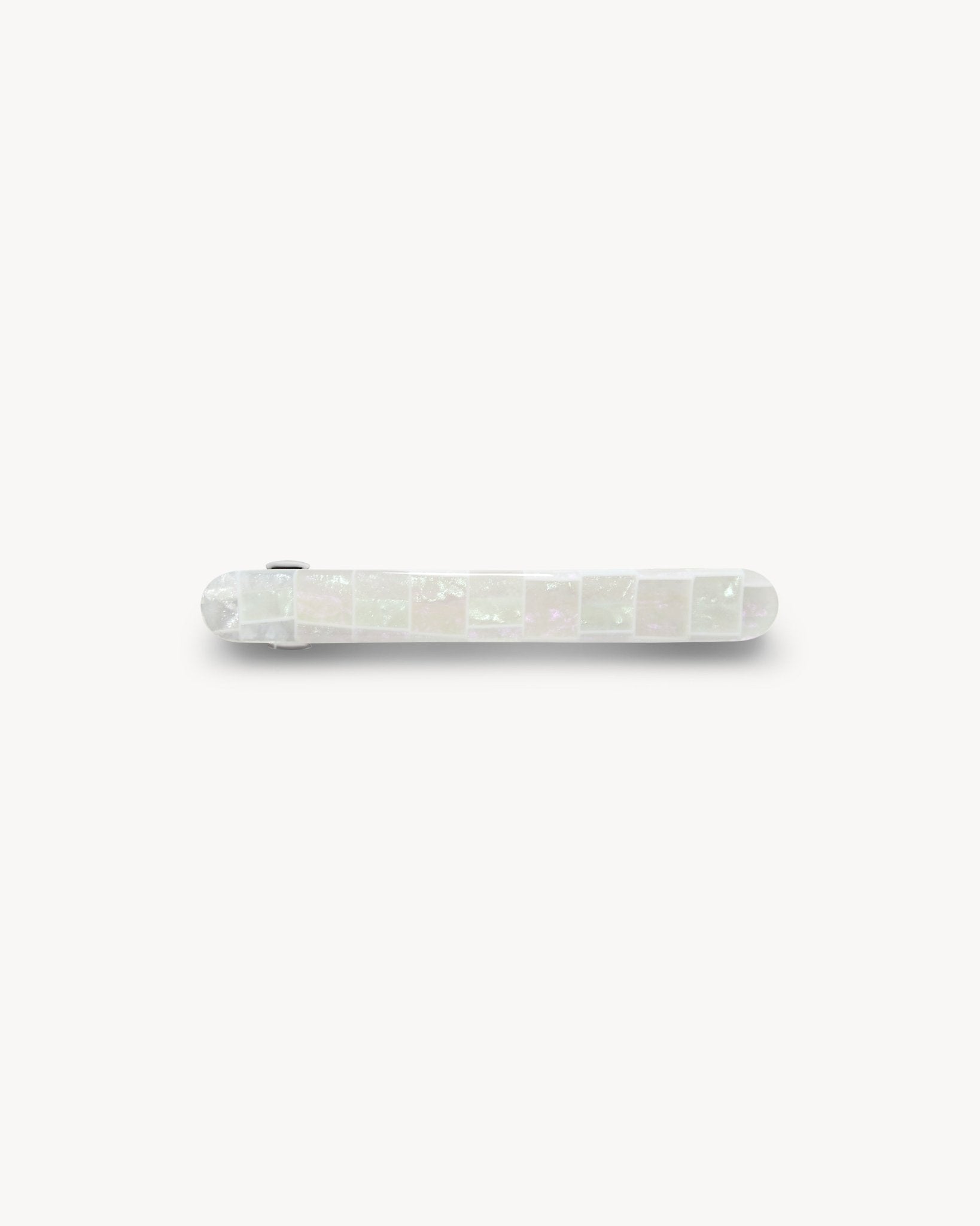 Midi Paris Barrette in Opalite Shell Checker - MACHETE