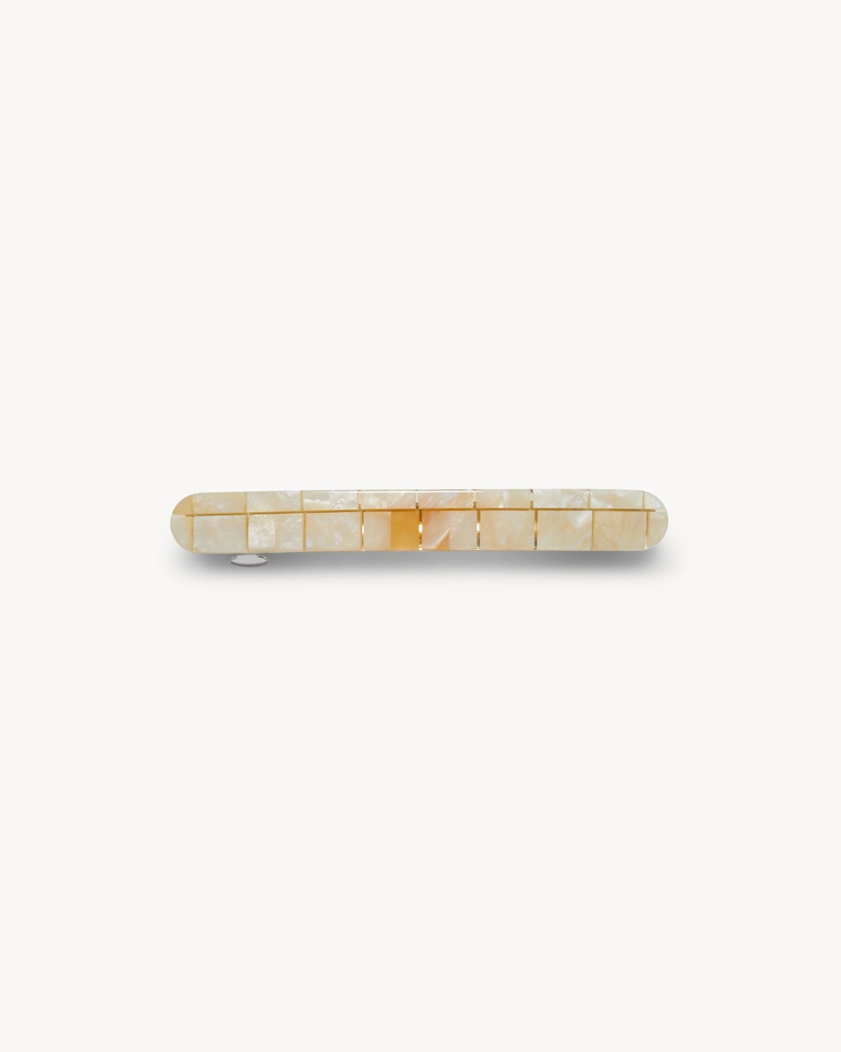 Midi Paris Barrette in Sea Shell Checker - MACHETE