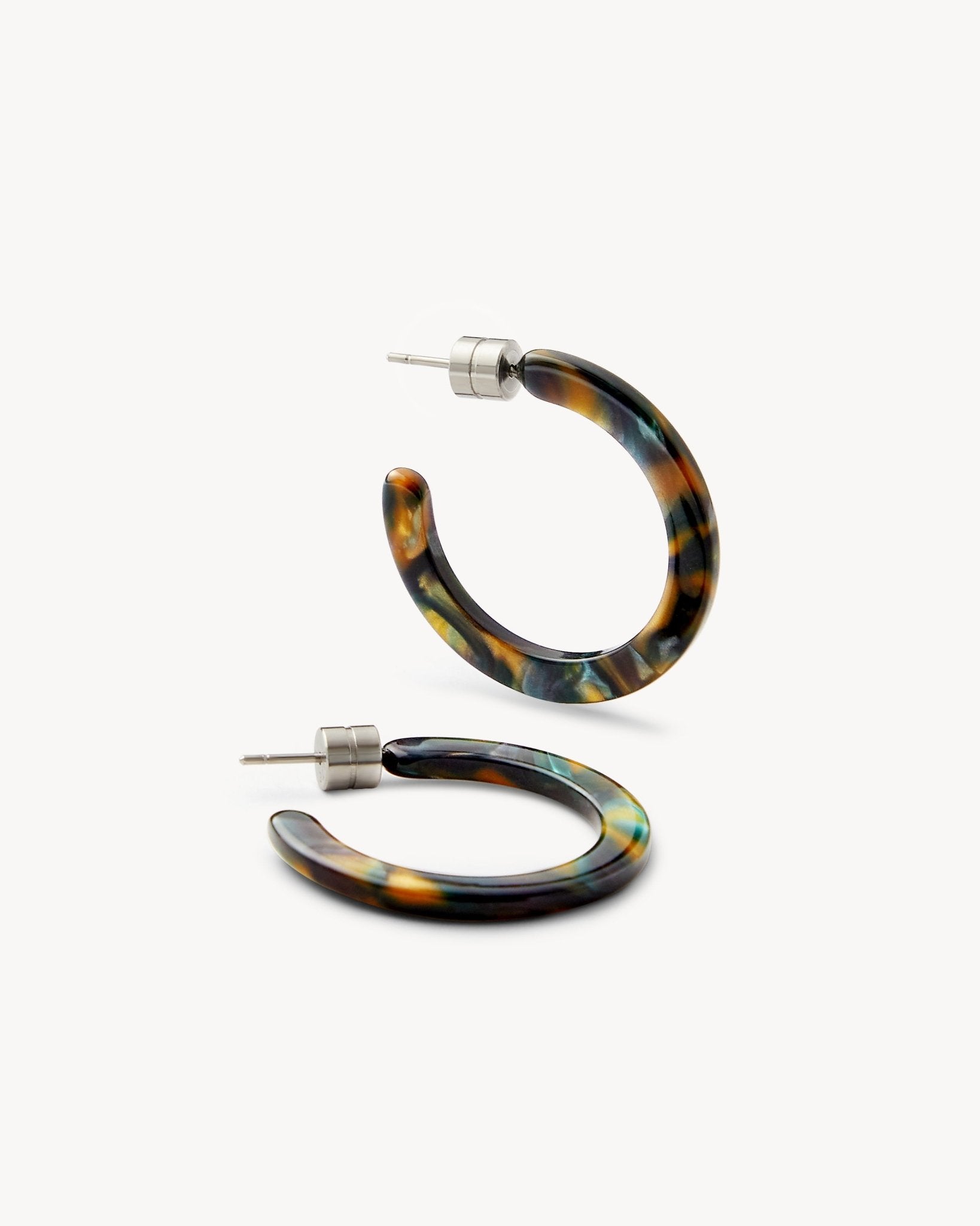 Mini Hoops in Green Tortoise – MACHETE