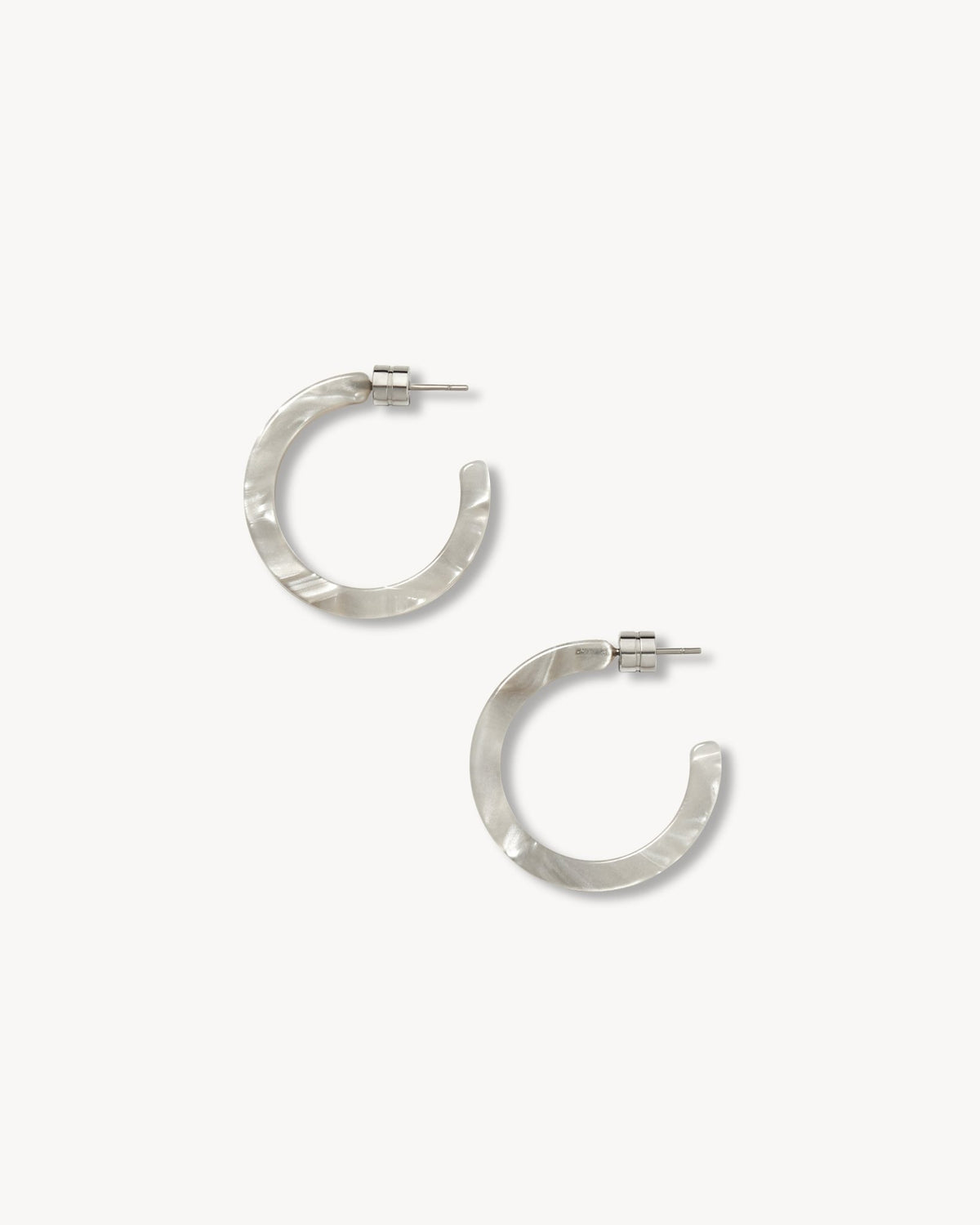 Mini Hoops in Grey Shell - MACHETE