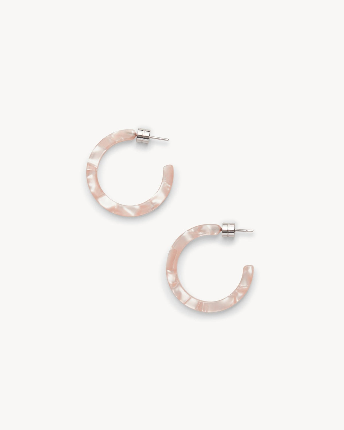 Mini Hoops in Peach Shell - MACHETE