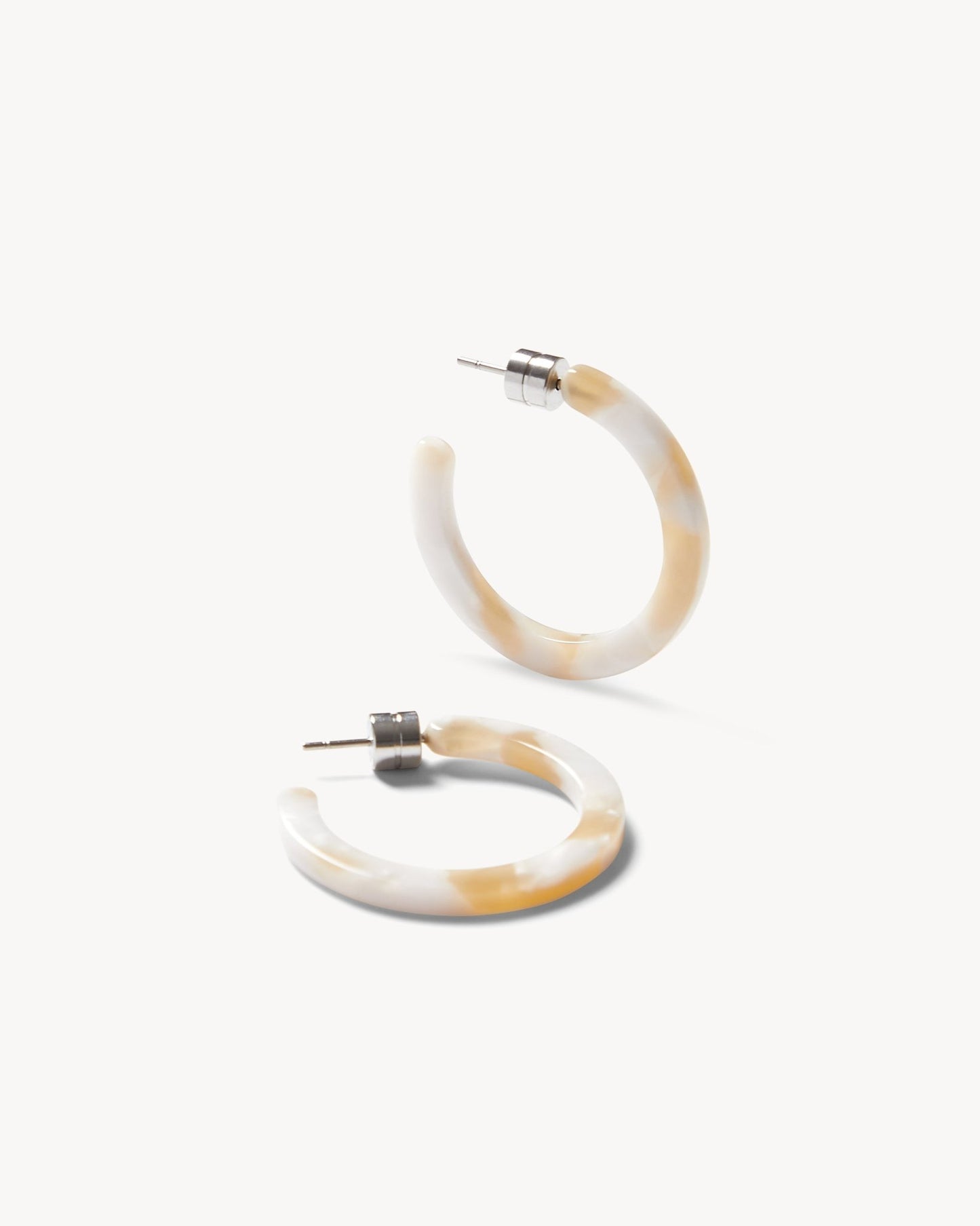 Mini Hoops in Taupe Shell - MACHETE