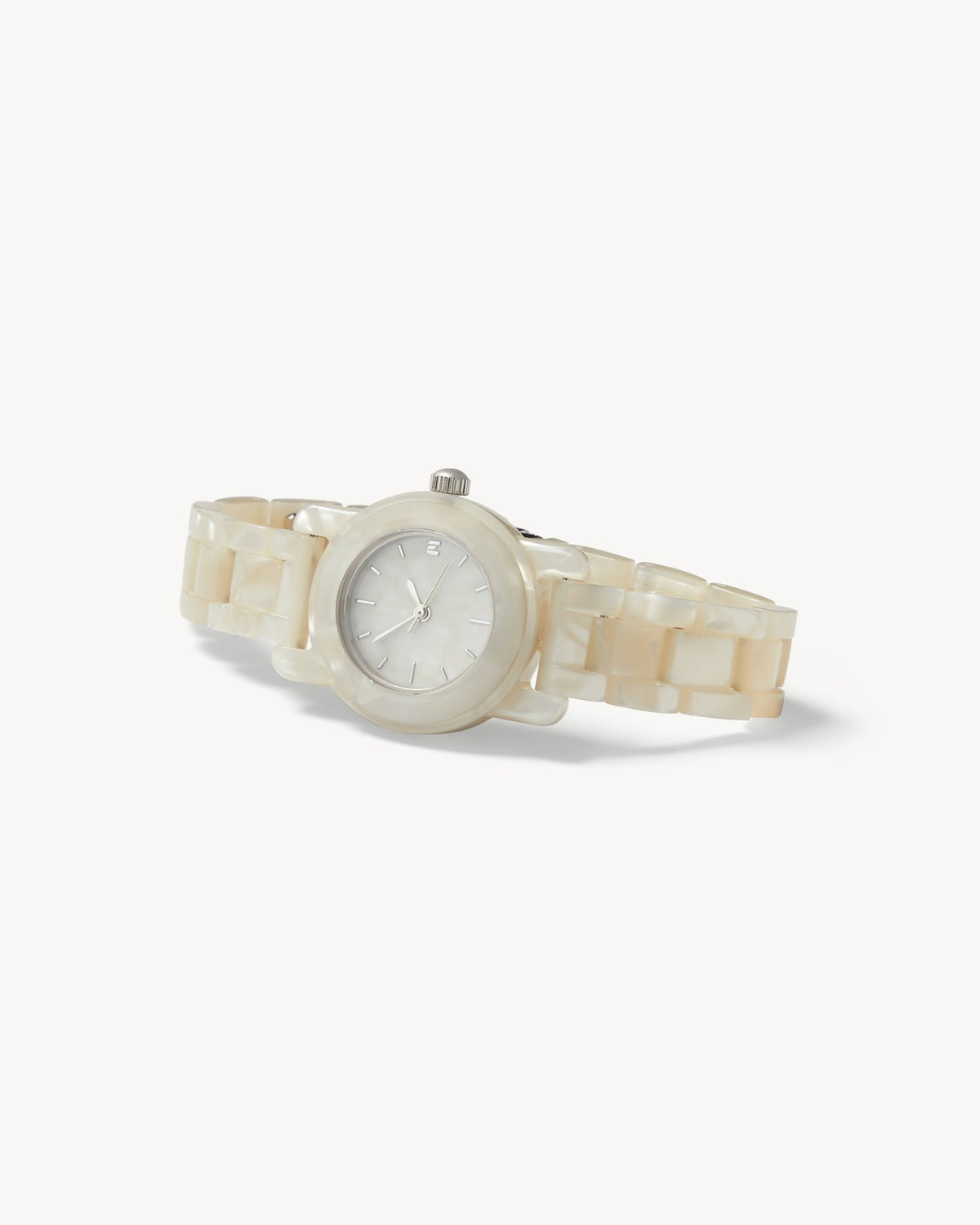 Mini Mono Watch in White Shell - OUTLET