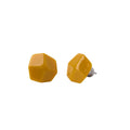 Mini Sculpture Studs in Ochre