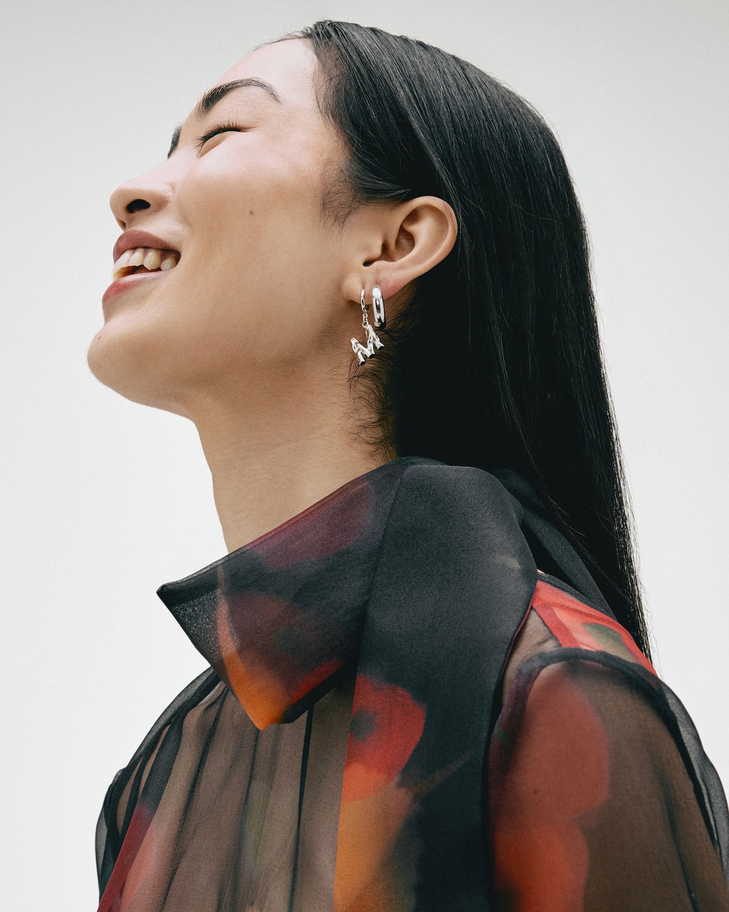 Monogram Huggies in Gold