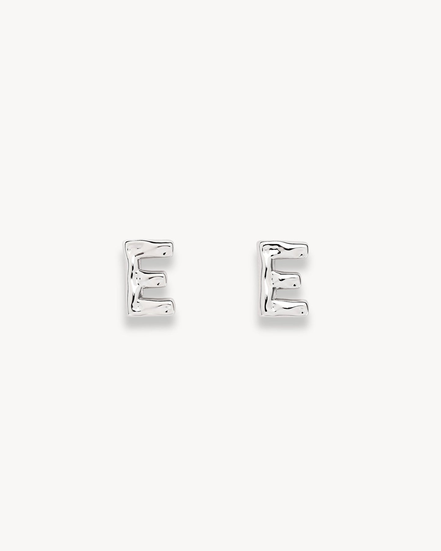 Monogram Studs in Silver - MACHETE