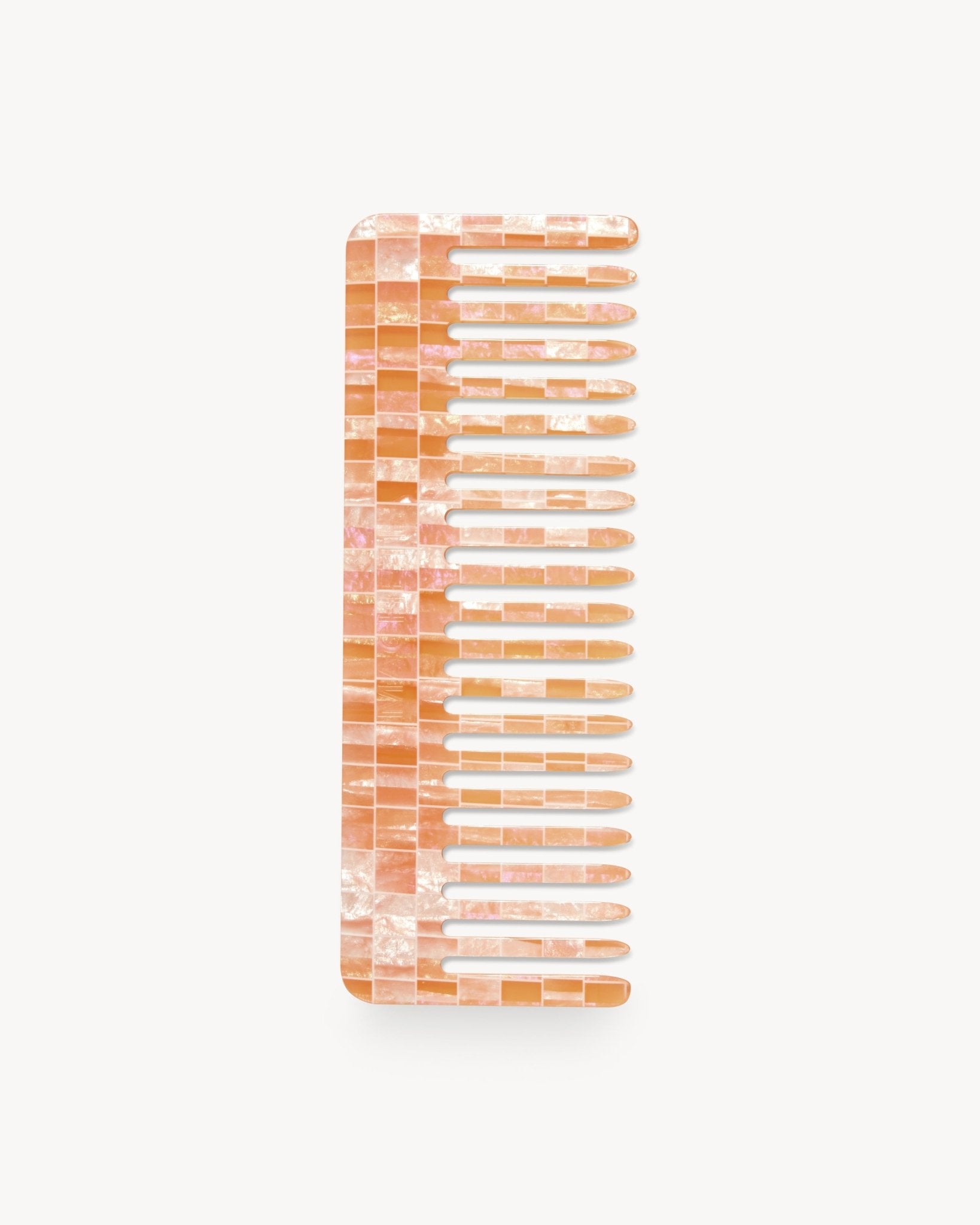 No. 2 Comb in Apricot Shell Checker - MACHETE