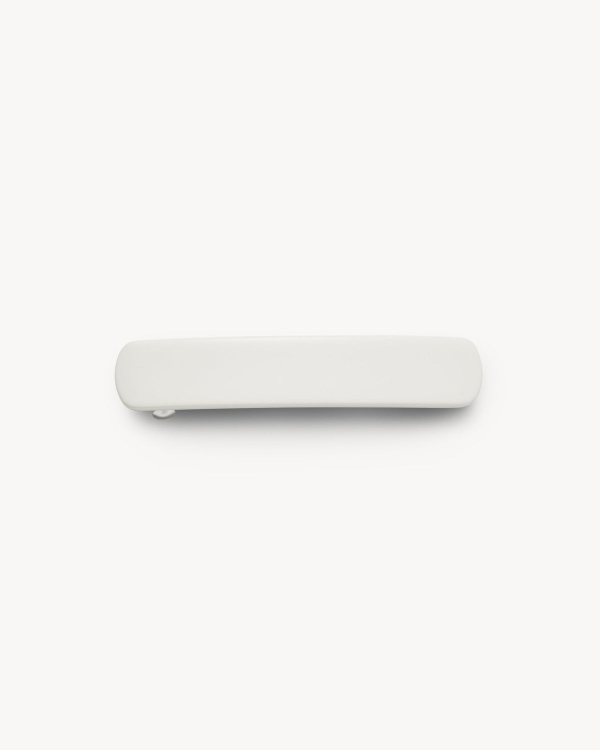 No. 3 Heirloom Barrette in White Matte - MACHETE