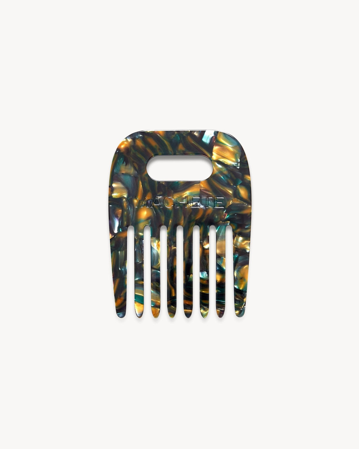 No. 4 Comb in Green Tortoise - MACHETE