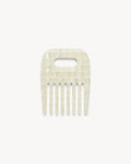 No. 4 Comb in Opalite Shell Checker