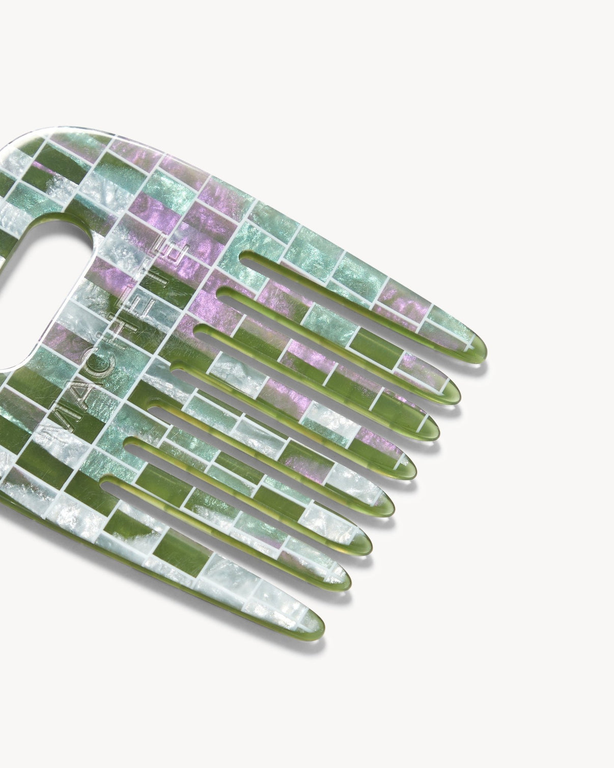 No. 4 Comb in Vert Shell Checker – MACHETE