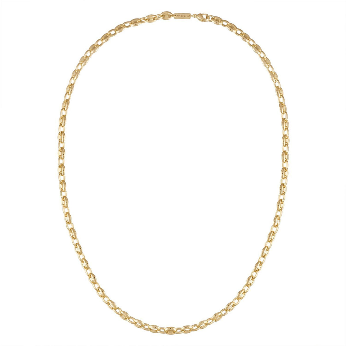 Petite Coffee Bead Necklace in Gold