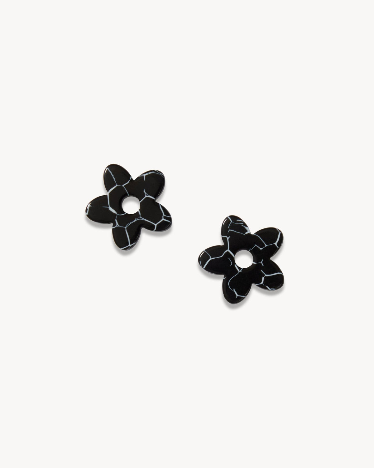 Petite Flower Charms in Black Marble - MACHETE