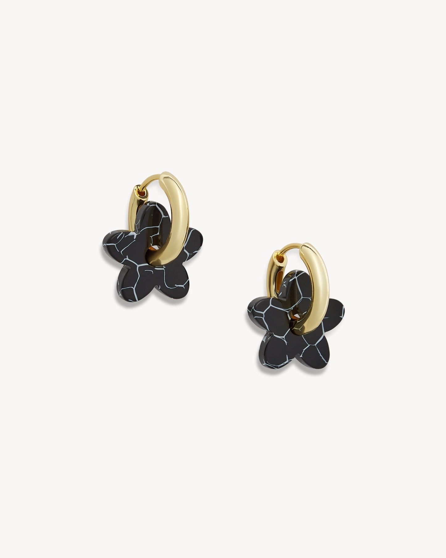 Petite Flower Charms in Black Marble - MACHETE