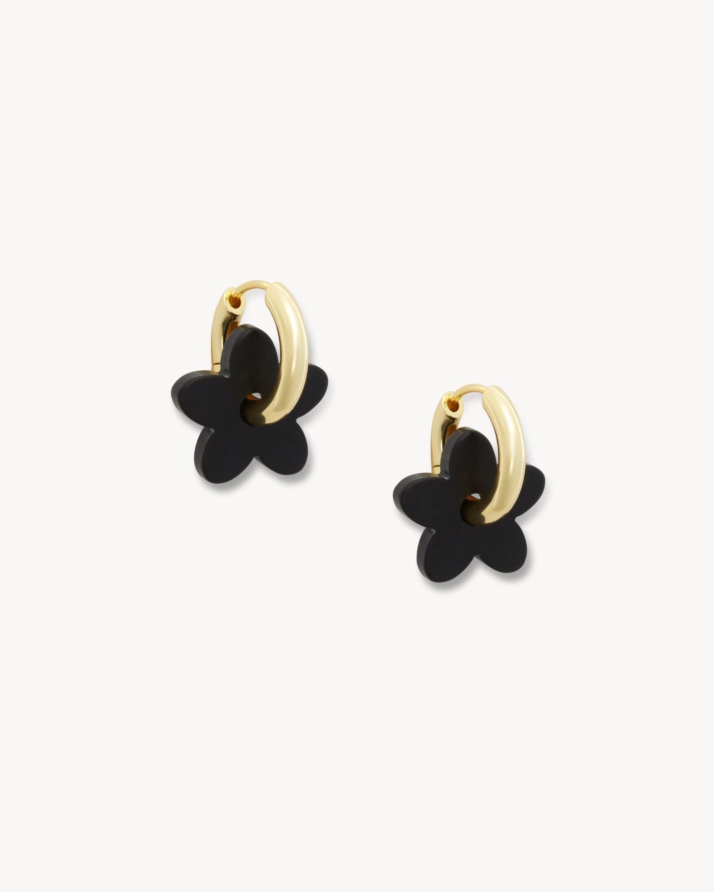 Petite Flower Charms in Black Matte - MACHETE