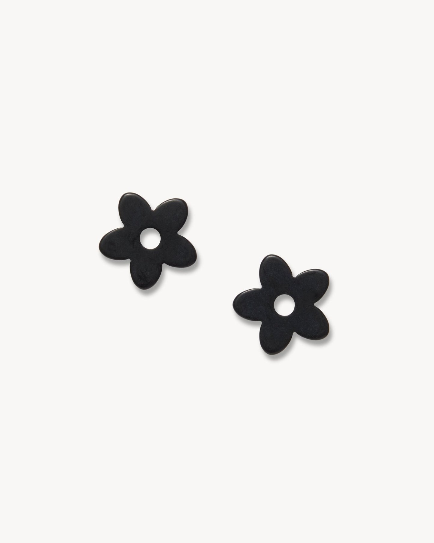 Petite Flower Charms in Black Matte - MACHETE