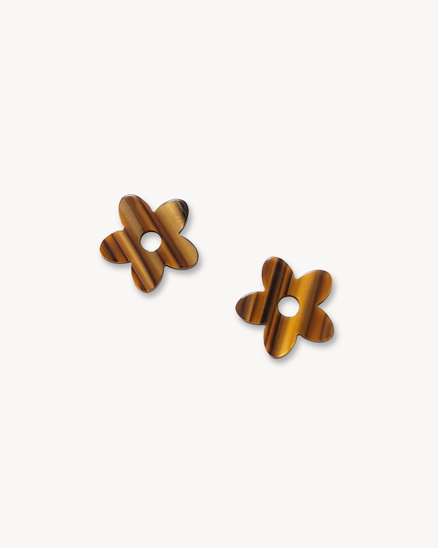 Petite Flower Charms in Tiger's Eye - MACHETE