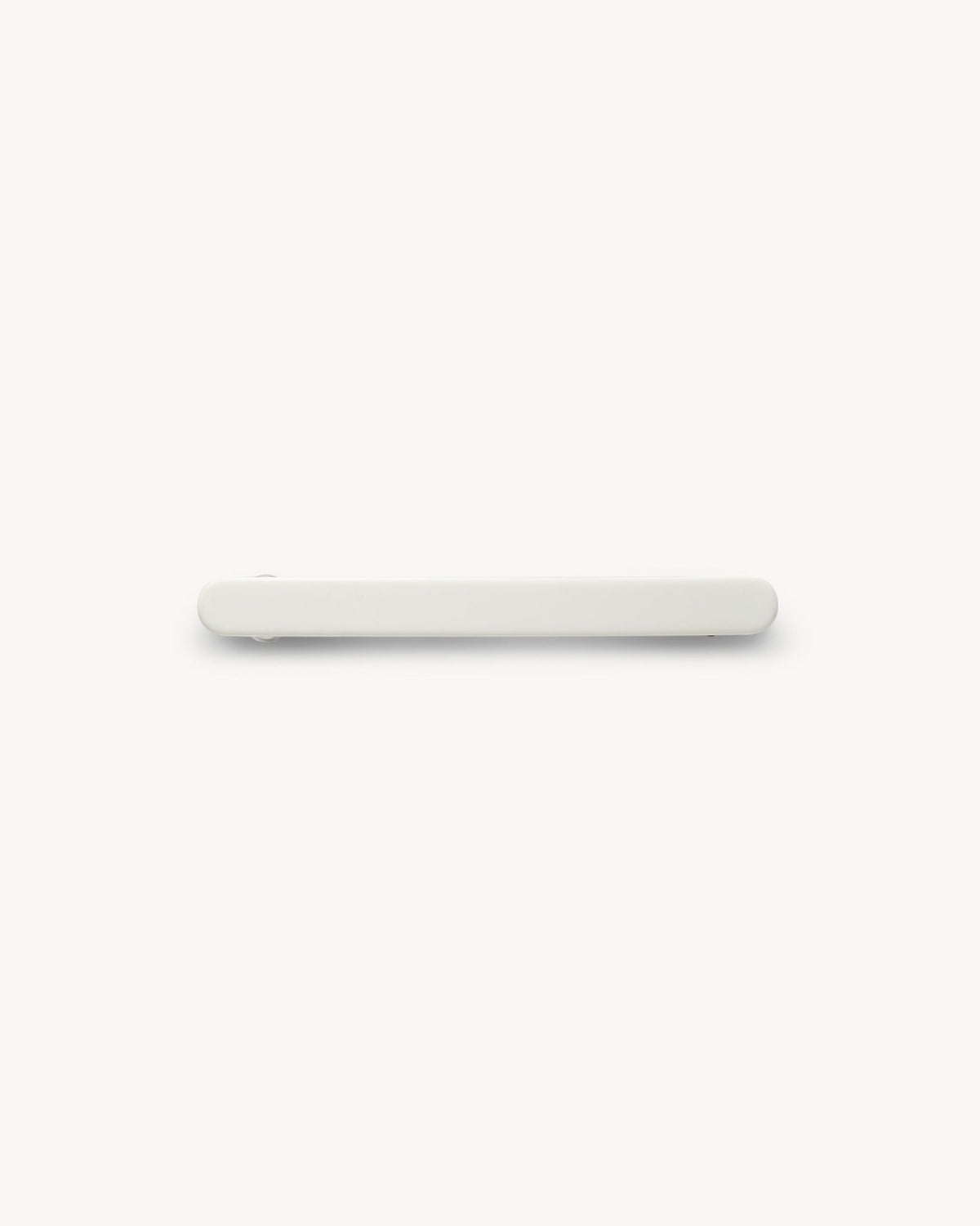 Slim Paris Barrette in White Matte - MACHETE