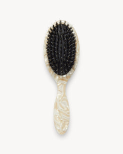 Ultralight Travel Hair Brush in Midnight Horn