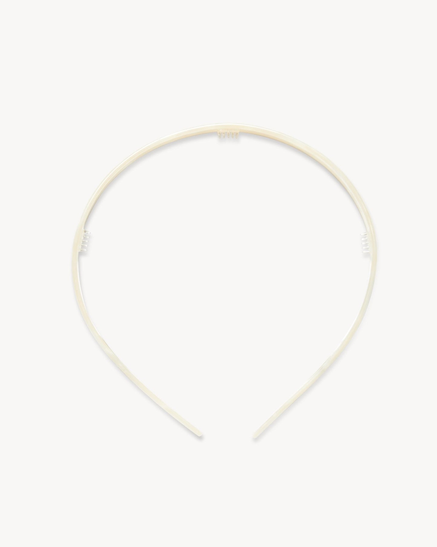 Ultralight Thin Headband in White Shell - MACHETE