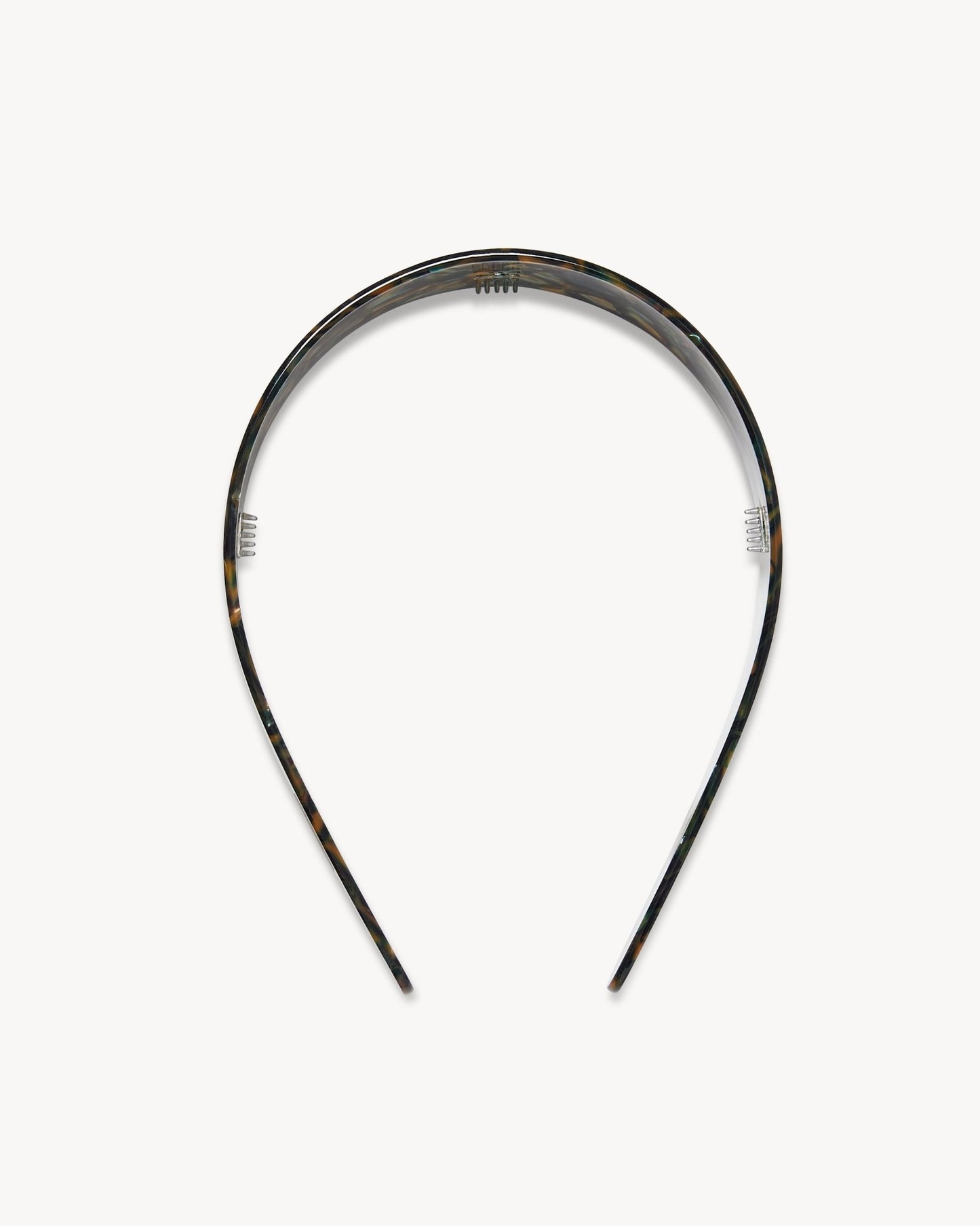 Wide Headband in Green Tortoise - MACHETE