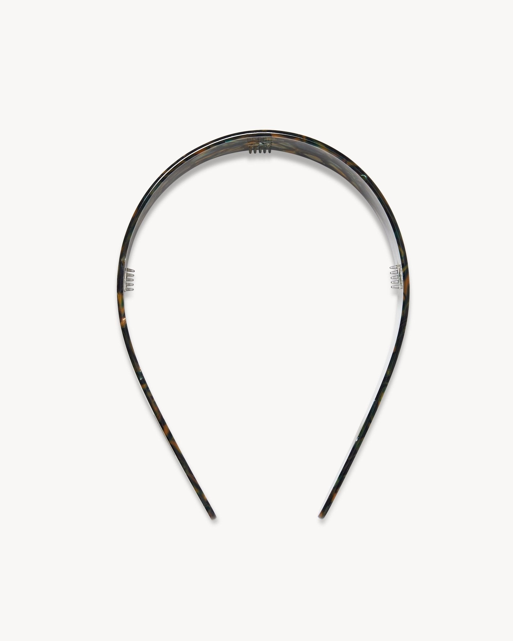 Wide Headband in Green Tortoise - MACHETE