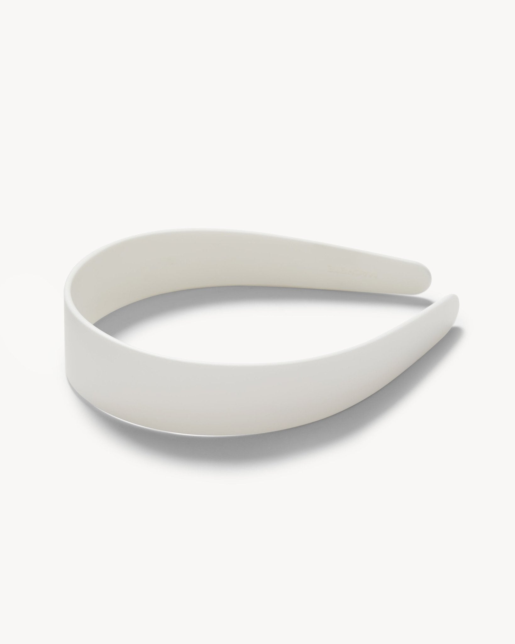 Wide Headband in White Matte - MACHETE