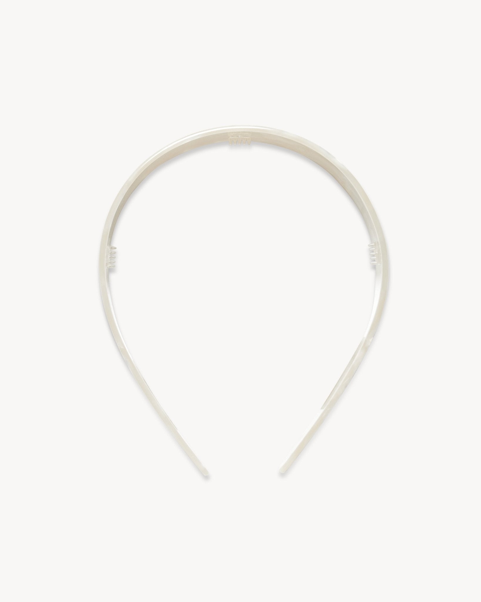 Wide Headband in White Shell - MACHETE