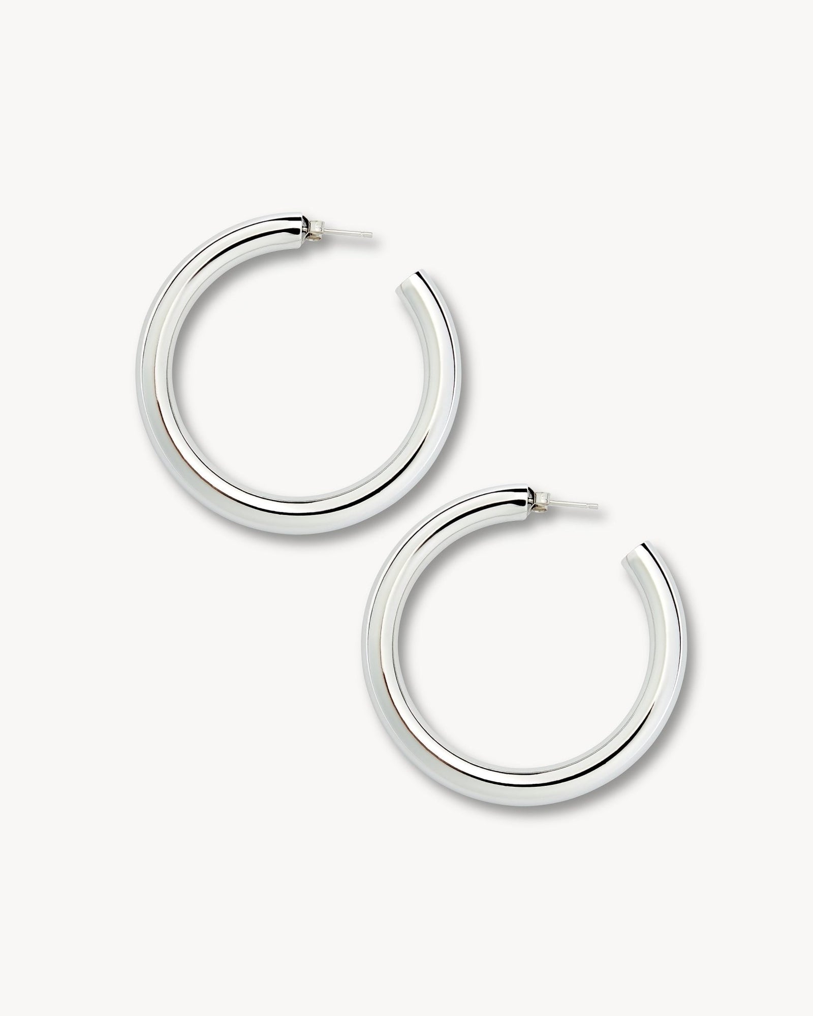 2" Perfect Hoops in Silver