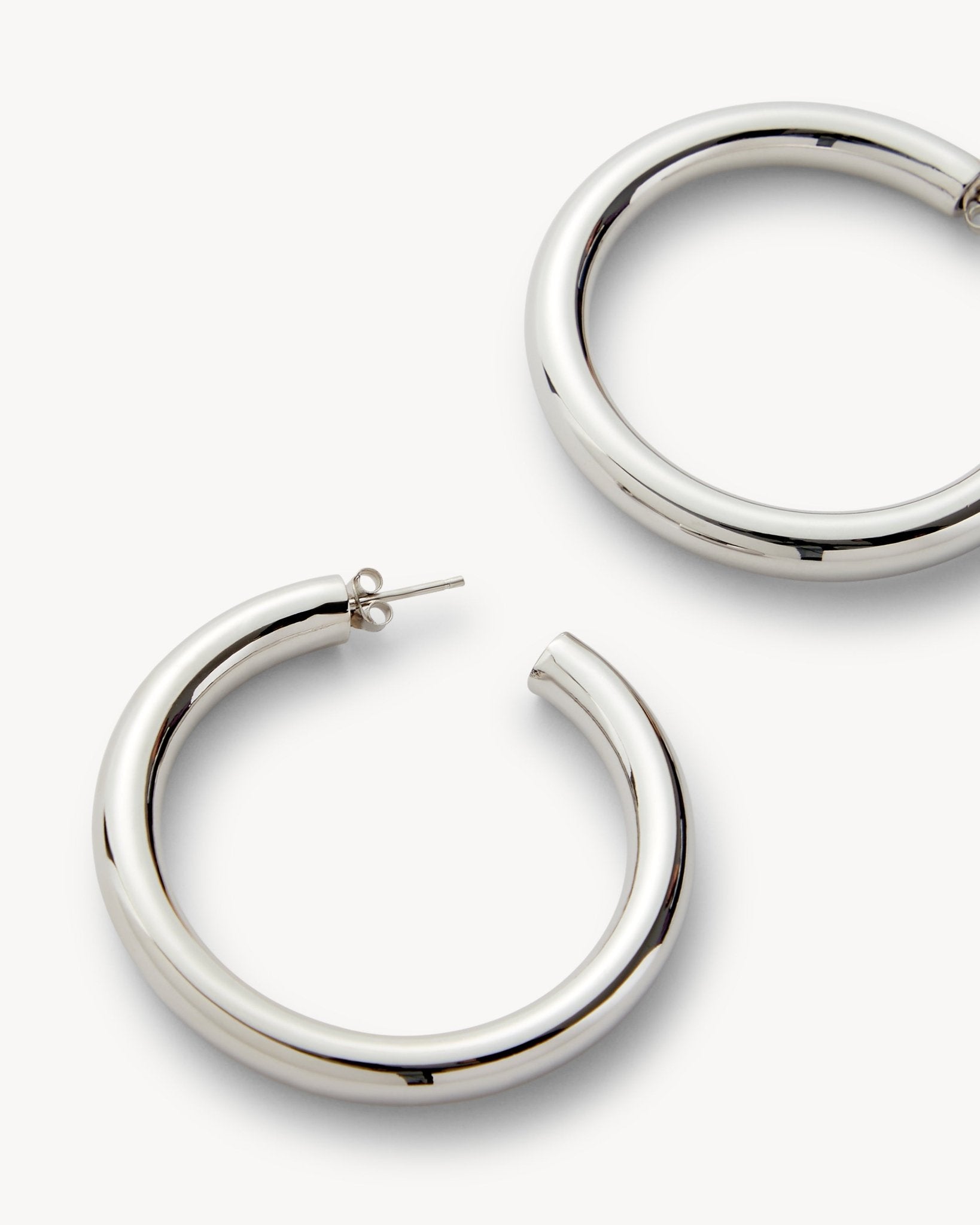 2" Perfect Hoops in Silver