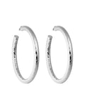 2" Wavelet Hoops in Silver