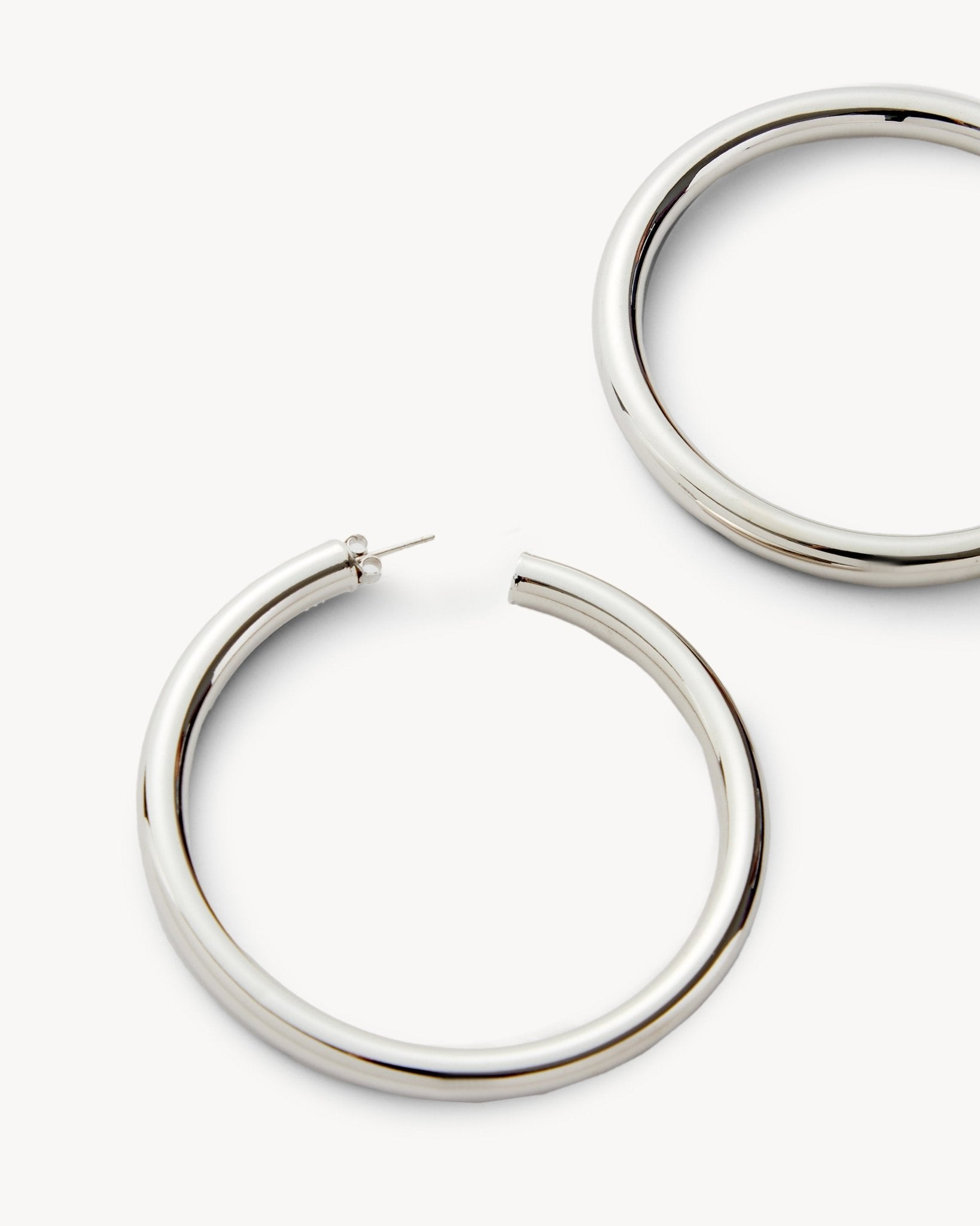 2.5" Perfect Hoop Earrings in Silver