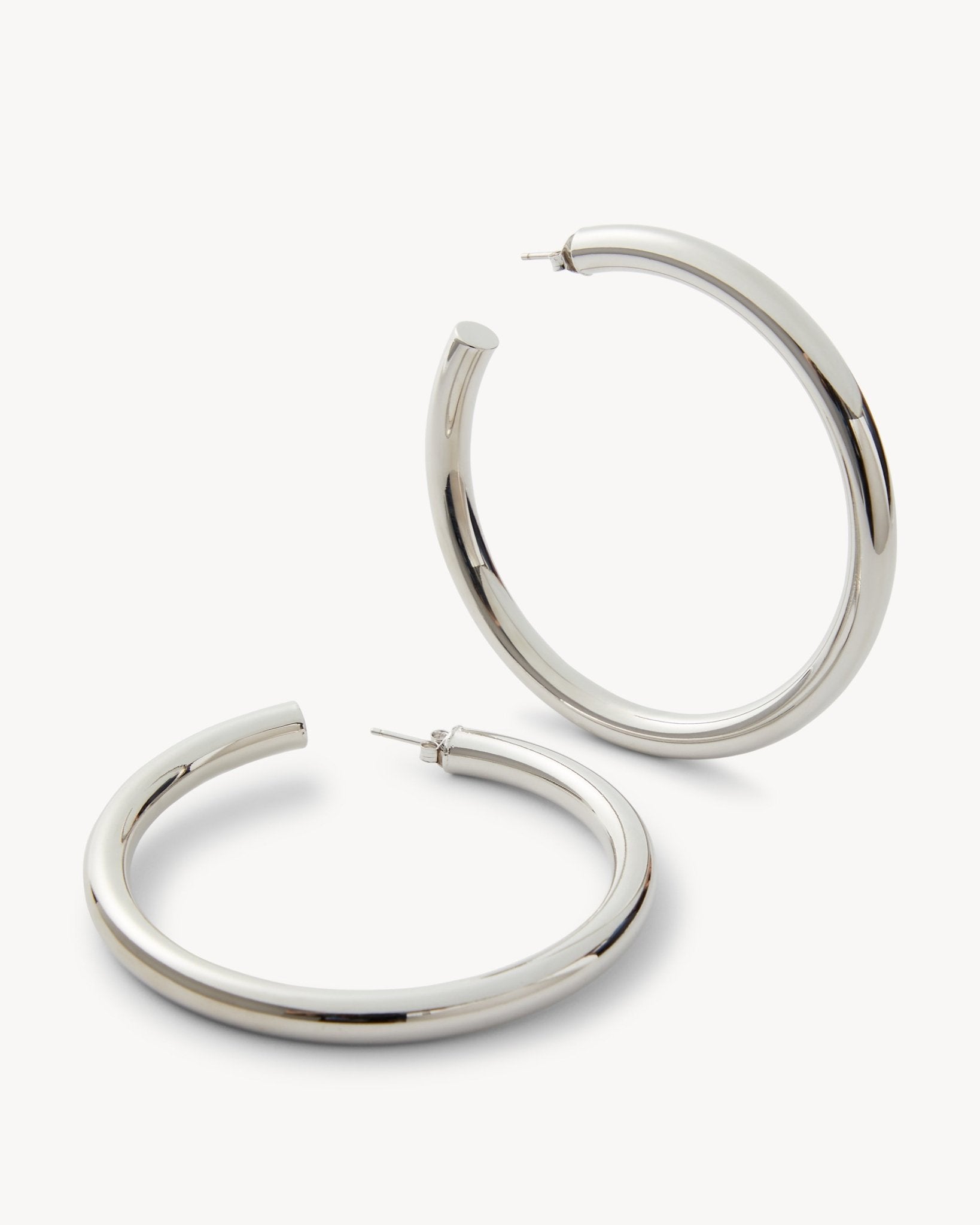2.5" Perfect Hoop Earrings in Silver