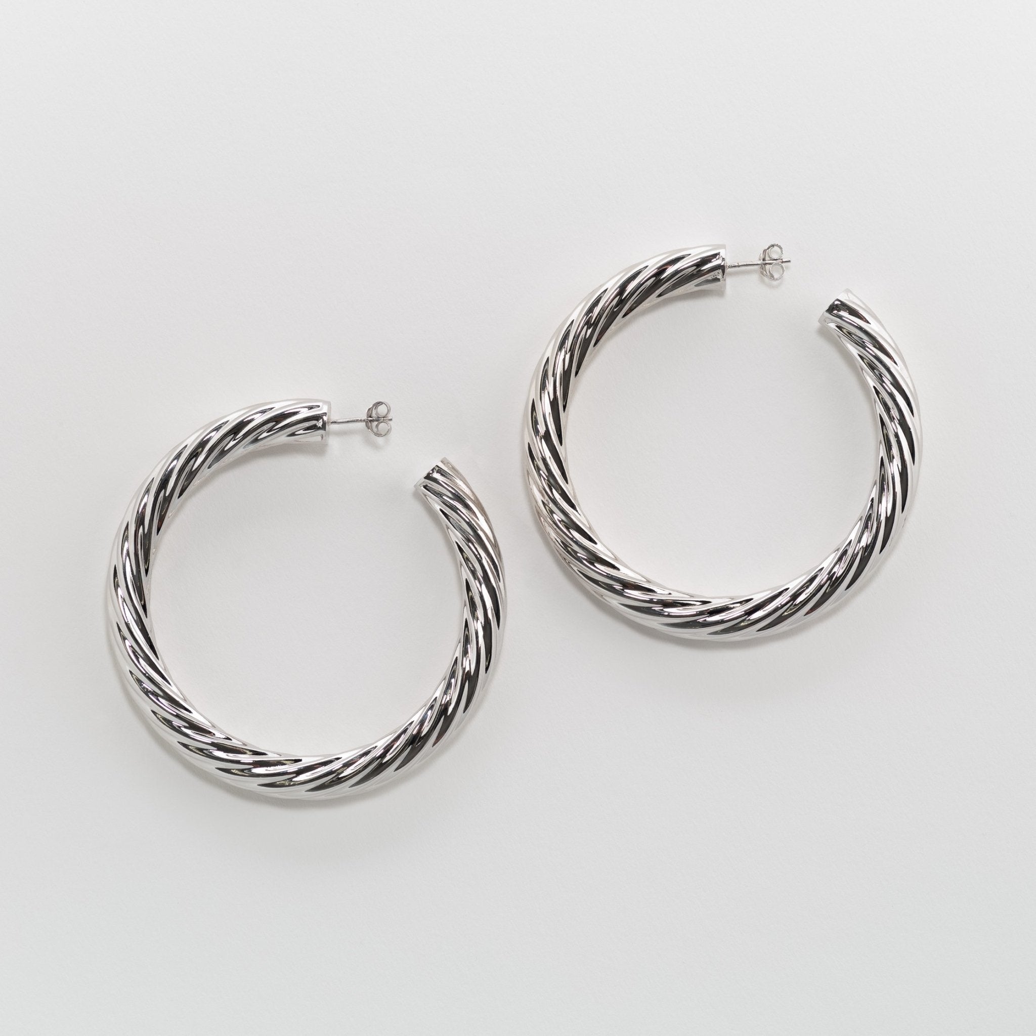 $148! Artisan St.Silver Wavy Hoop hotsell Earrings•Br.New!