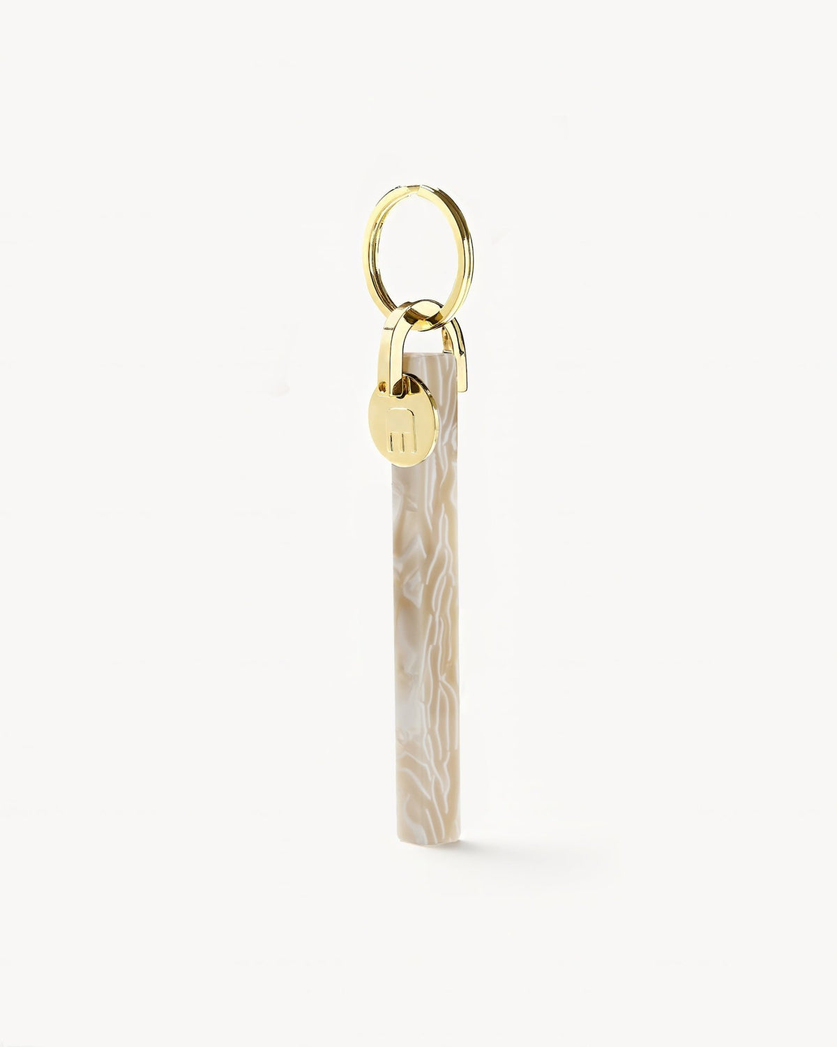 Bar Keychain in Ivory - Gold - MACHETE