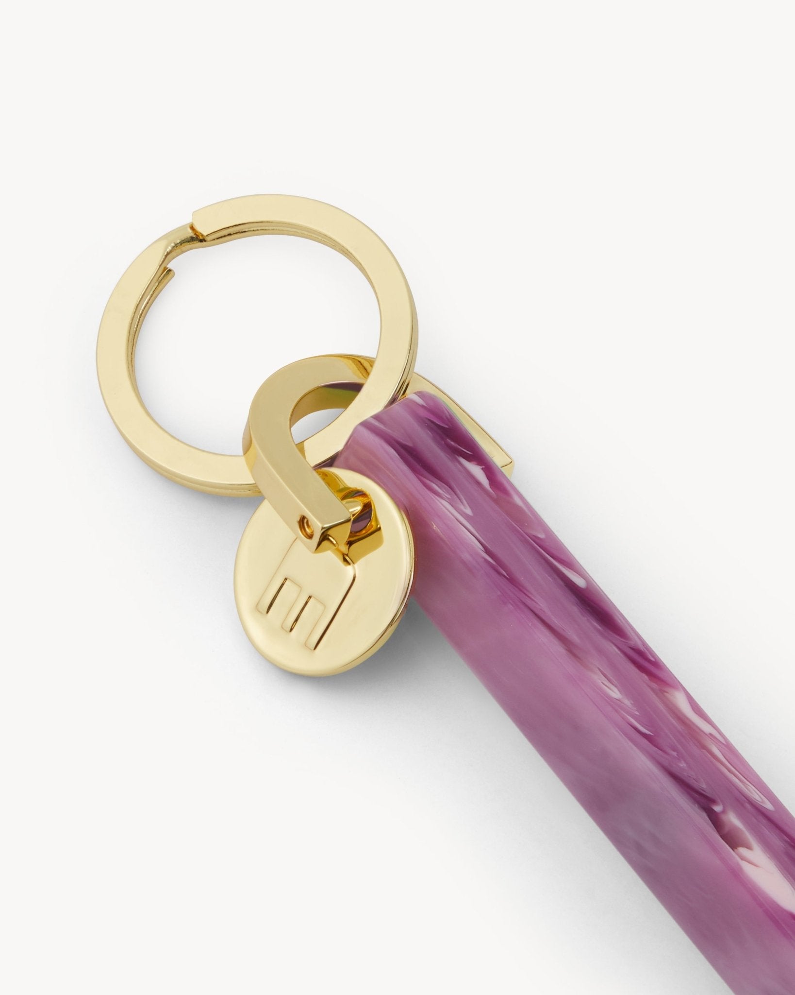 Bar Keychain in Orchid - Gold - MACHETE