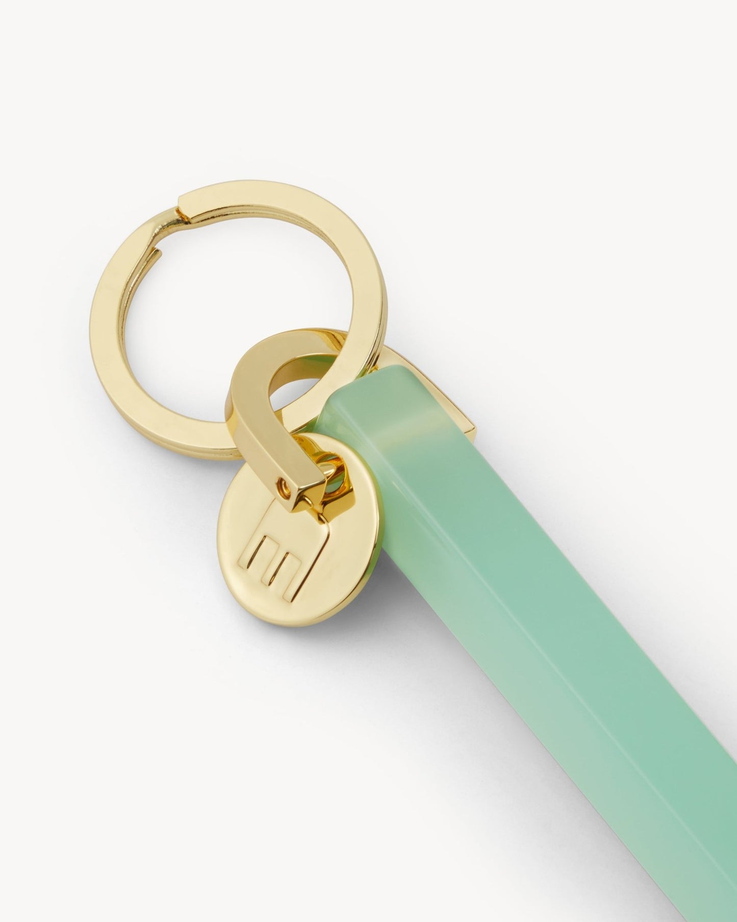 Bar Keychain in Sea Glass - Gold - MACHETE