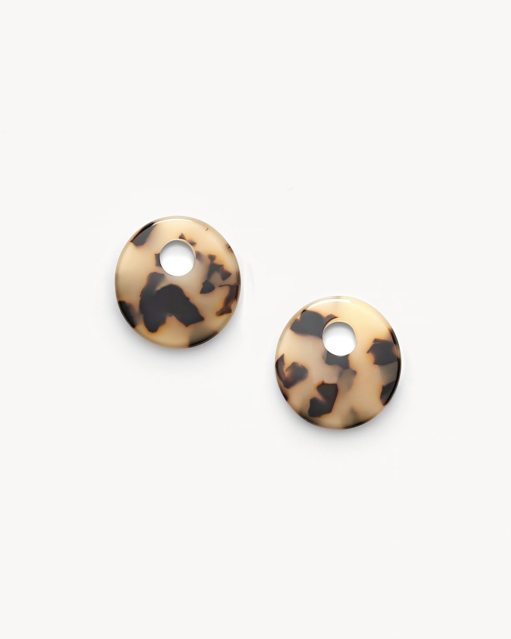 Chunky Disc Charms Blonde Tortoise