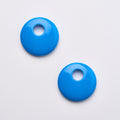 Chunky Disc Charms in Bright Blue