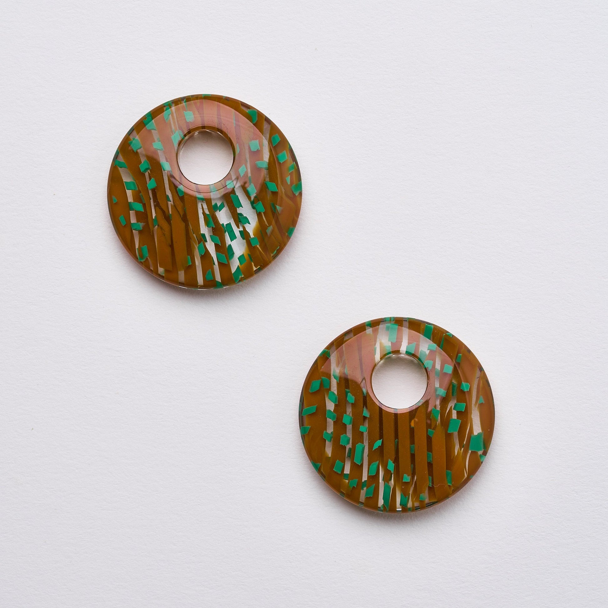 Disc Earring Charms in Cadmium