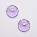 Chunky Disc Charms in Clear Iris