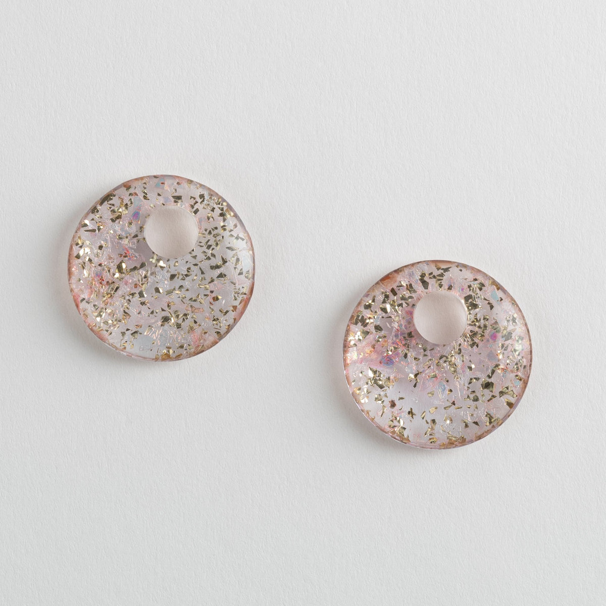 Chunky Disc Charms Glitter